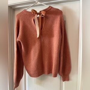 Sweater with bow in the back size medium